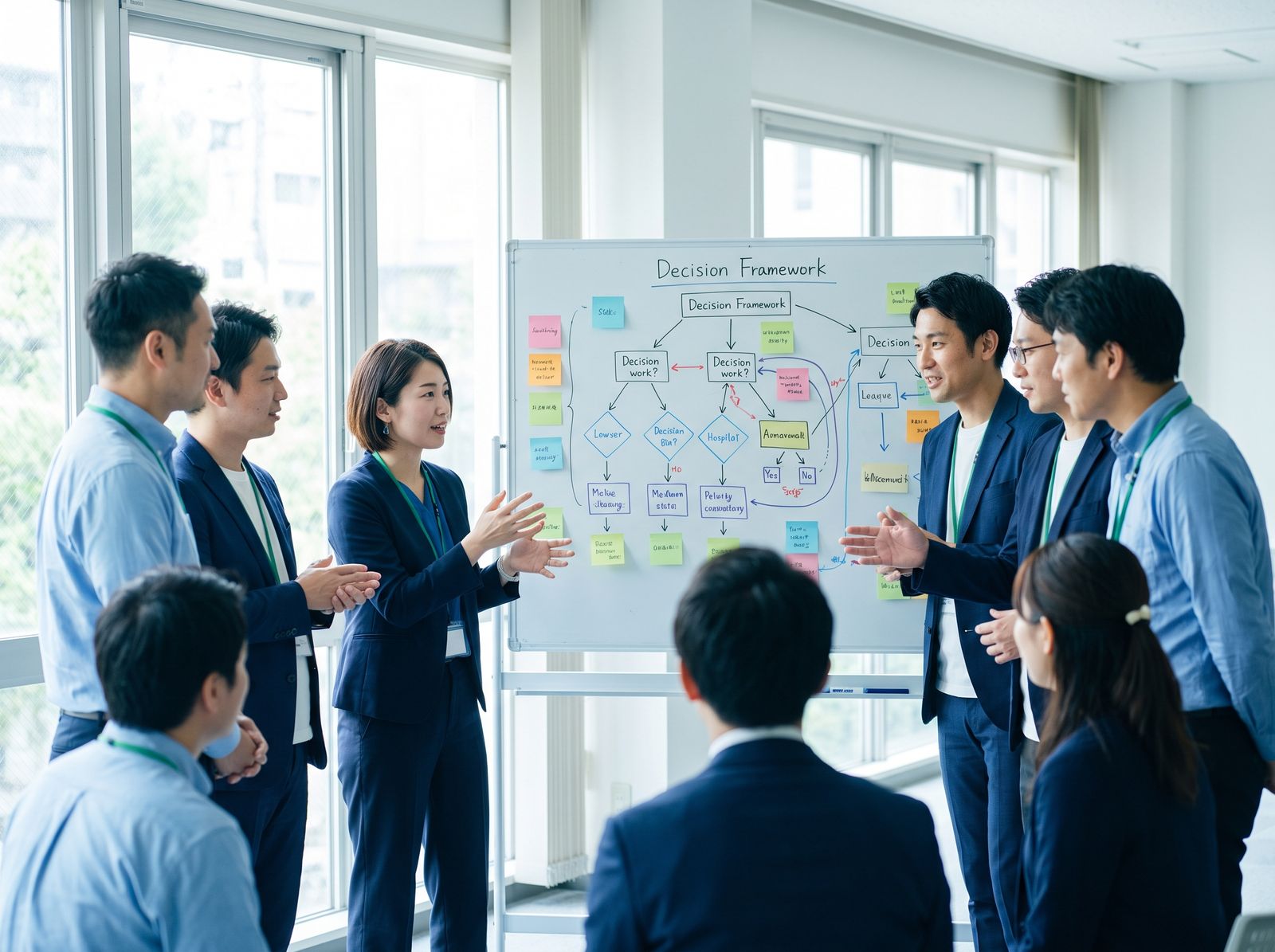 Professionals in a critical thinking and decision-making workshop in Singapore