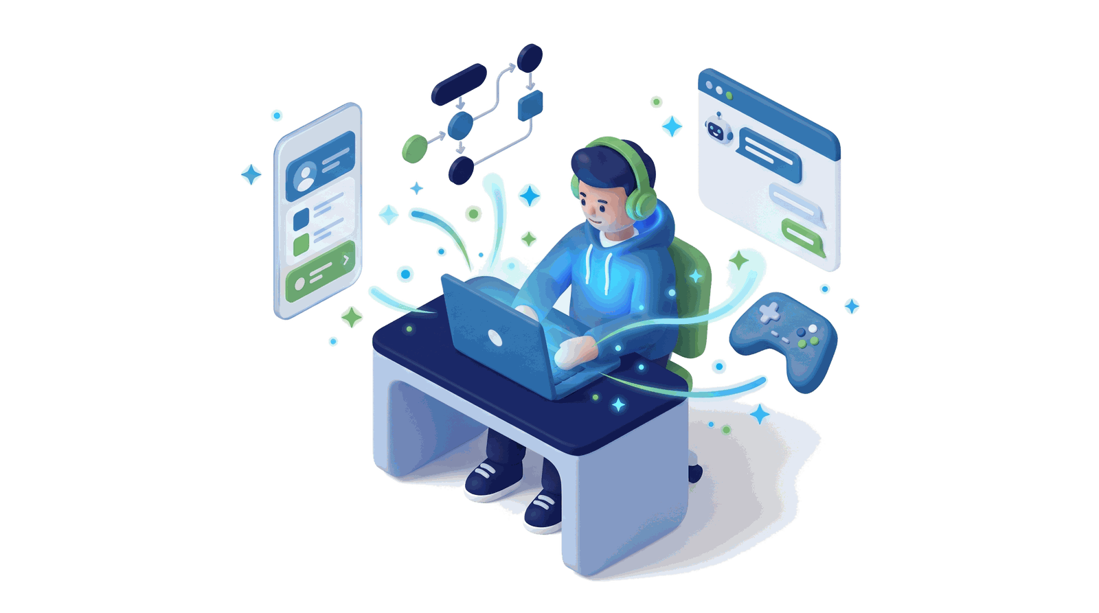 Turning an idea into a working app and AI agent without heavy coding